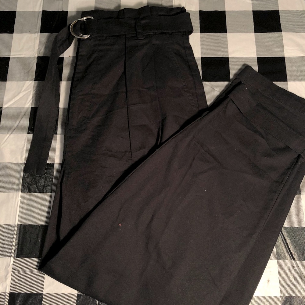 Forever 21 High Waisted Paper-Bag Waist Pants